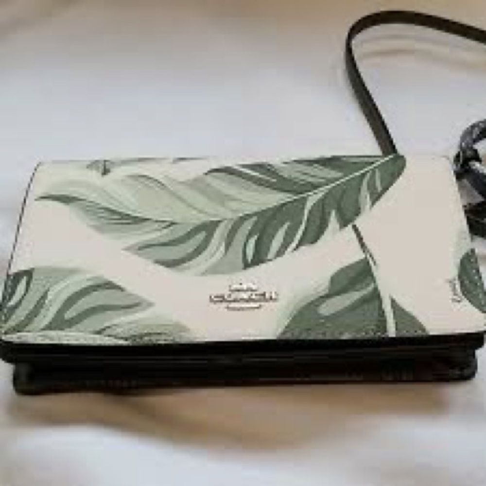 ISO Coach Anna Clutch Banana Leaf Bag